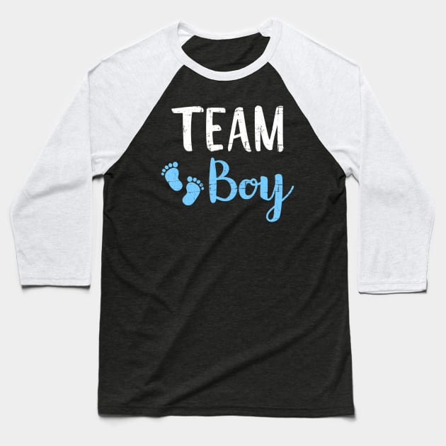 Gender reveal team boy matching family baby party supplies Baseball T-Shirt by mccloysitarh